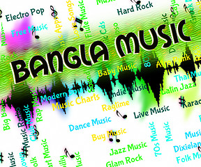 Image showing Bangla Music Represents Sound Tracks And Bangladesh