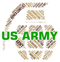 Image showing Us Army Indicates The United States And Department