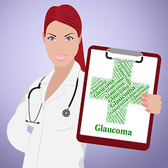 Image showing Glaucoma Word Means Eye Disorder And Ailments