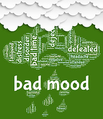 Image showing Bad Mood Represents Grief Stricken And Anger