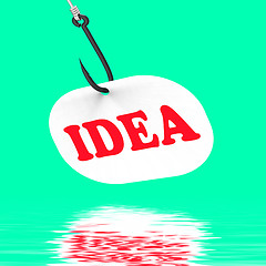 Image showing Idea On Hook Displays Innovations And Creativity