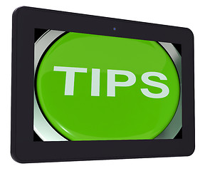 Image showing Tips Switch Shows Help Suggestions Or Instructions