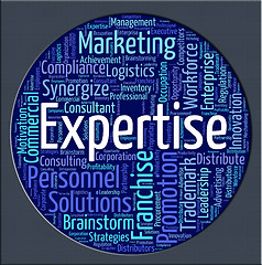 Image showing Expertise Word Means Education Capabilities And Ability