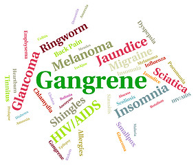 Image showing Gangrene Illness Represents Infection Necrosis And Gangrenous