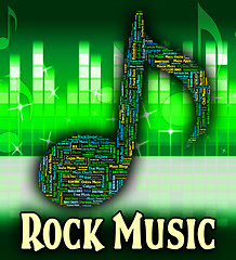 Image showing Rock Music Shows Sound Track And Harmony