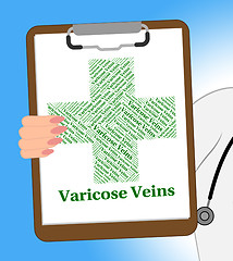 Image showing Varicose Veins Shows Circulatory System And Ailments