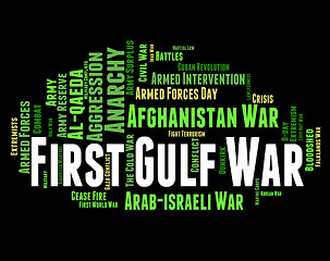 Image showing First Gulf War Means Operation Desert Storm And Conflicts