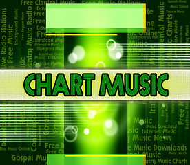 Image showing Music Charts Means Best Sellers And Albums