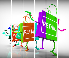 Image showing Retail Shopping Bags Show  Commercial Sales and Commerce