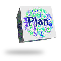 Image showing Plan Word Means Proposition Wordclouds And Formula