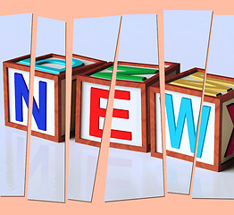 Image showing New Letters Show Latest Contemporary Or Newly Added