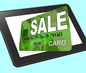 Image showing Sale Bank Card Calculated Shows Retail Bargains And Discounts