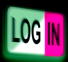 Image showing Log In Login Sign Shows Sign In Online