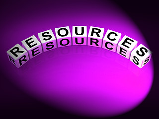 Image showing Resources Dice Mean Collateral Assets and Savings