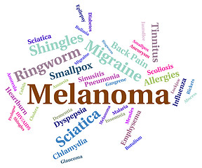 Image showing Melanoma Illness Indicates Carcinogenic Sickness And Infection