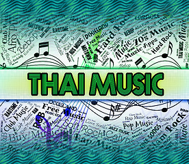 Image showing Thai Music Means Acoustic Melodies And Harmony