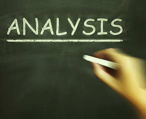 Image showing Analysis Chalk Shows Evaluating And Interpreting Information