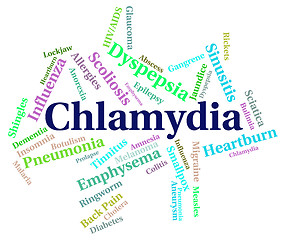 Image showing Chlamydia Word Represents Sexually Transmitted Disease And Affli