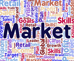 Image showing Market Word Means Mart Wordclouds And Wordcloud