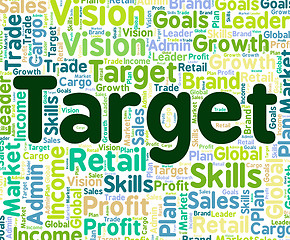 Image showing Target Word Indicates Words Wish And Goals