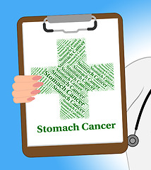 Image showing Stomach Cancer Shows Ill Health And Afflictions