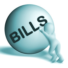 Image showing Bills Sphere Shows Invoice Or Accounts Payable