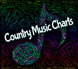 Image showing Country Music Charts Shows Best Seller And Audio