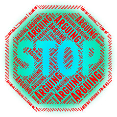 Image showing Stop Arguing Indicates Be At Odds And Arguements