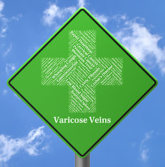 Image showing Varicose Veins Means Circulatory System And Advertisement