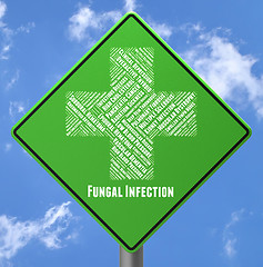 Image showing Fungal Infection Shows Poor Health And Afflictions