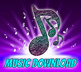 Image showing Music Download Shows Sound Tracks And Application