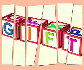 Image showing Gift Letters Mean Giveaway Present Or Offer