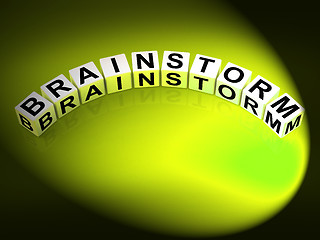 Image showing Brainstorm Letters Shows Creative Ideas And Thoughts