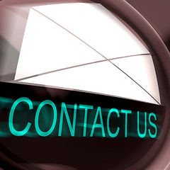 Image showing Contact Us Postage Means Feedback And Discussing