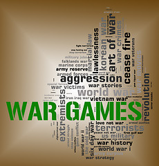 Image showing War Games Represents Military Action And Battle