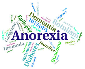 Image showing Anorexia Illness Represents Sickly Looking And Afflictions