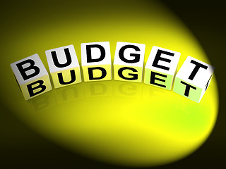 Image showing Budget Dice Show Financial Planning and Accounting