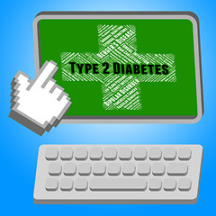 Image showing Diabetes Illness Means Metabolic Disorder And Niddm