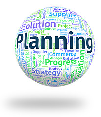 Image showing Planning Word Means Aim Mission And Aspirations