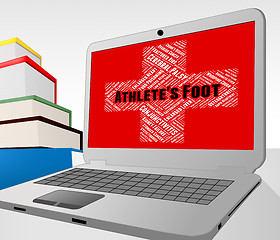 Image showing Athlete\'s Foot Means Poor Health And Affliction