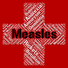Image showing Measles Word Means Koplik\'s Spots And Ailment