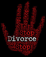 Image showing Stop Divorce Indicates Warning Sign And Annul