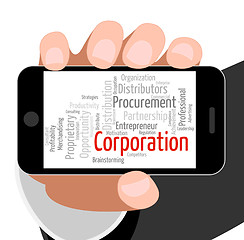 Image showing Corporation Word Represents Companies Corporate And Words