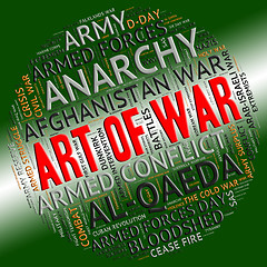 Image showing Art Of War Indicates Military Action And Word