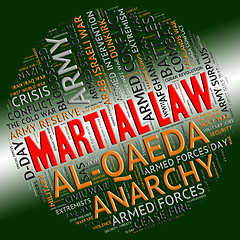 Image showing Martial Law Shows Military Action And Defence