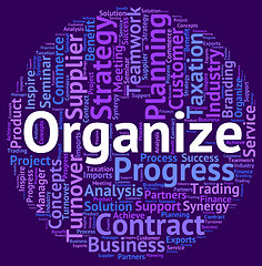 Image showing Organize Word Means Wordclouds Text And Structure