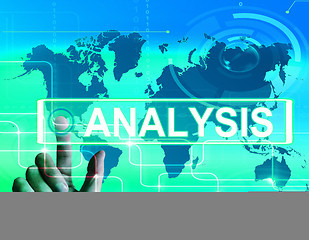 Image showing Analysis Map Displays Internet or International Data Analyzing