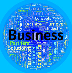 Image showing Business Word Indicates Corporate Corporation And Trade