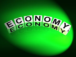 Image showing Economy Dice Show Monetary and Economic Predictions