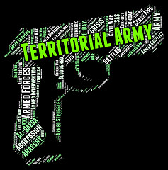 Image showing Territorial Army Represents Military Action And Tavr